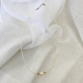Beaded Single Pearl Necklace