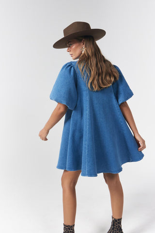 Peyton Mini Dress Denim