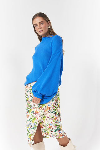 Piper Knit Jumper Cobalt