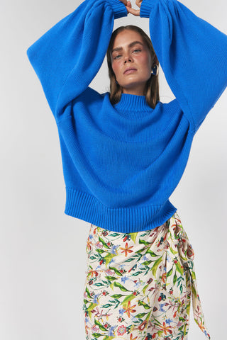 Piper Knit Jumper Cobalt