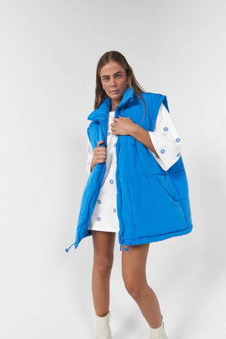 Quinn Puffer Vest Cobalt