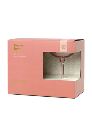 The Lou Coupe Glasses - Blush