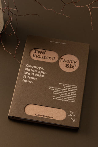 2026 A5 Weekly Diary - Toffee