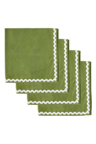 Orla Olive Napkin Set – Set of 4