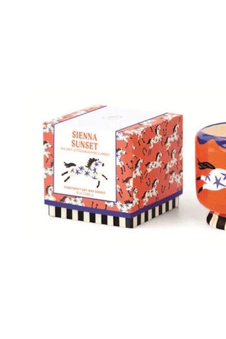 A dopo Horse Ceramic Candle - Sienna Sunset