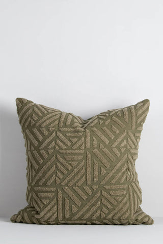 Remus Feather Filled Cushion - Chive