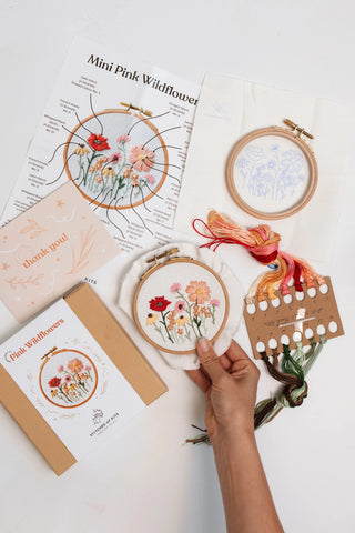 Embroidery Kit - Mini Italian Vase