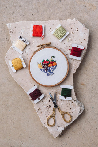 Embroidery Kit - Fruit Bowl