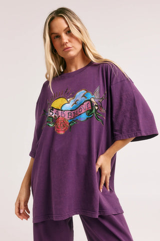 The Very Oversized Cupid Hotel Tee - Purple