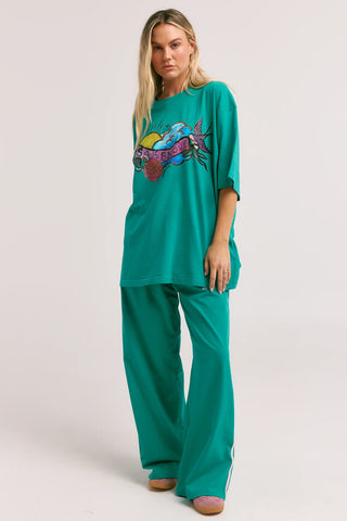 The Very Oversized Cupid Hotel Tee - Teal