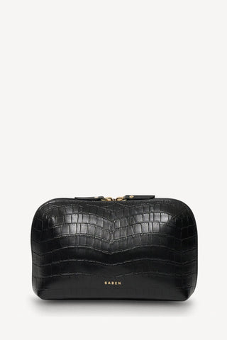 Tate Tech Pouch - Black Croc