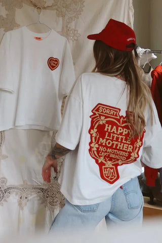 Sorry Mom Tee - White