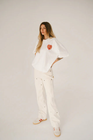 Sorry Mom Tee - White