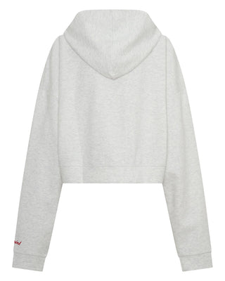 Cropped Hoodie - Grey & Red
