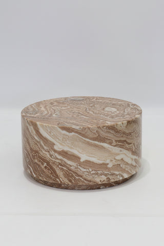 Strata Cylinder Coffee Table - Chocolate