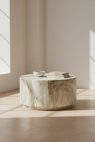 Strata Cylinder Coffee Table - Green