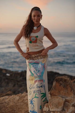 The Long Time No See Tank - Cream