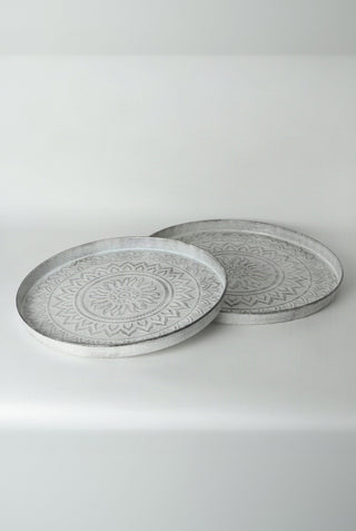 Aztec Trays - White