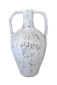 Lombok Urn Buffalo Antique Whitewash