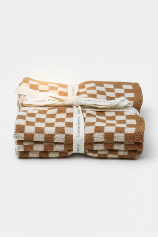 Chekka Washcloths - Clay