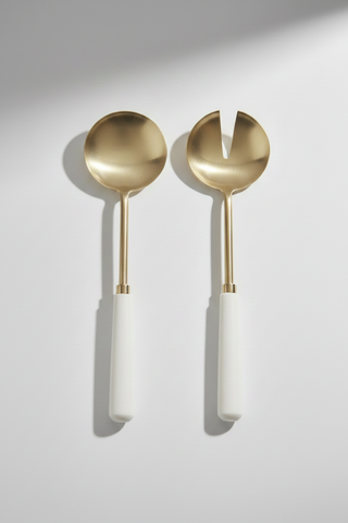 Amalfi Marble Salad Servers 2Pc Set