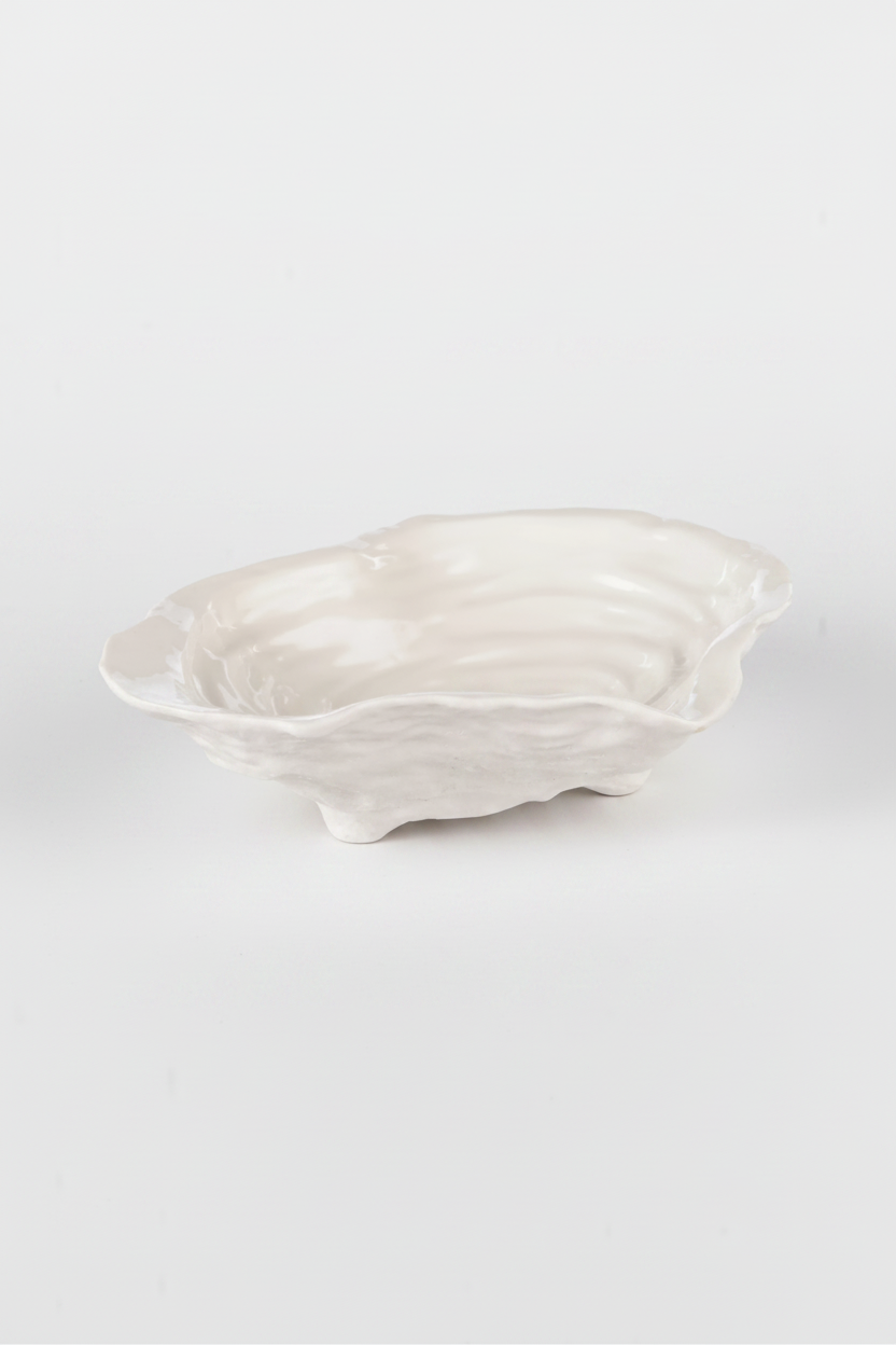 Baylor Shell Amalfi Baylor Shell Plate - Reactive White – Gathered Collab