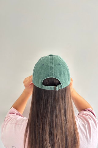 Dad Cap - "Stay Weird" - Forest Green