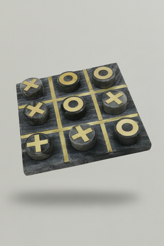 Tic Tac Toe Marble Set - Grey