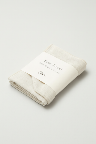 Organic Face Towel - Ivory