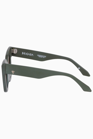 Brigada Sunglasses - Matte Army Green