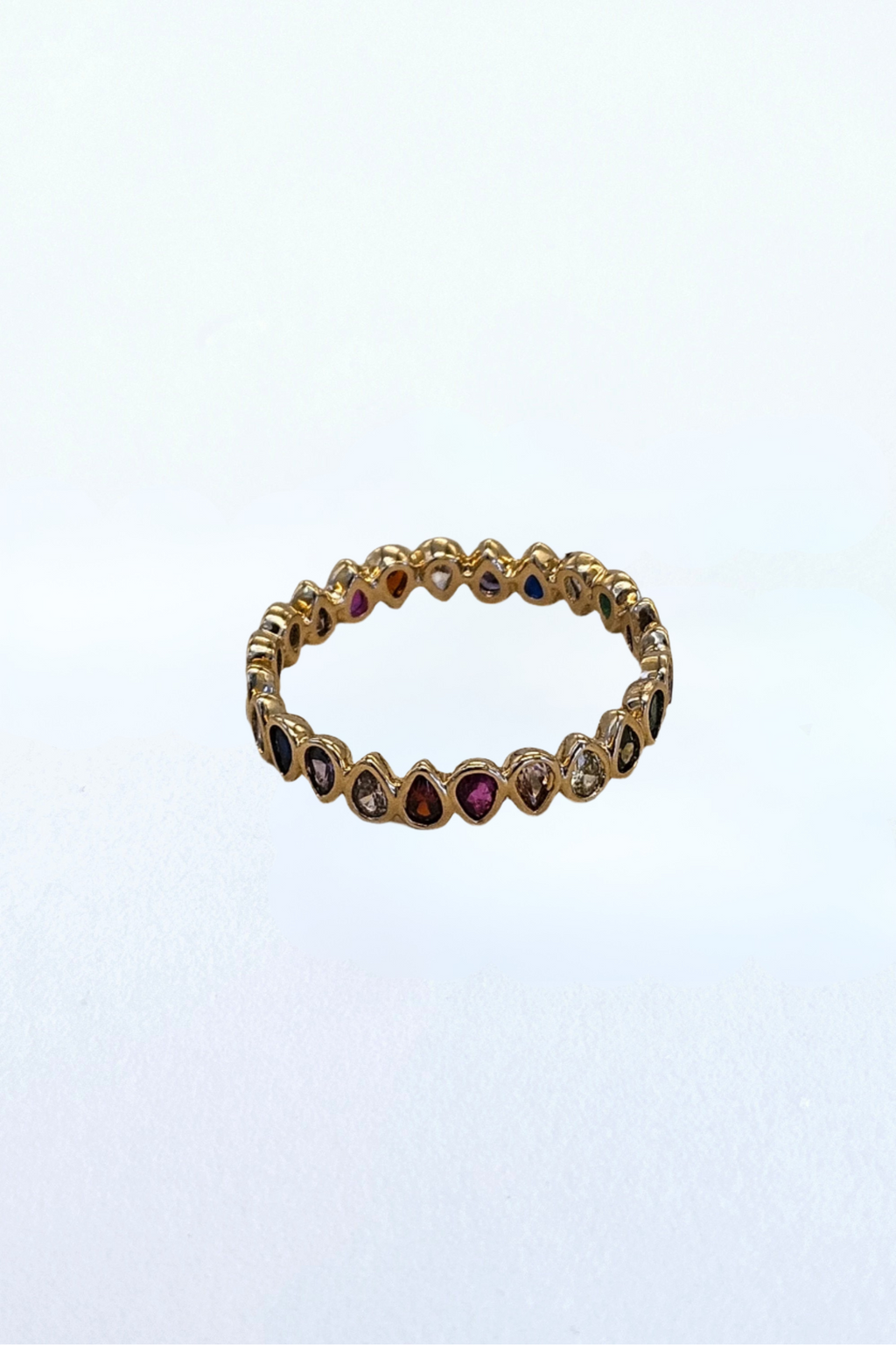 18k Gold Multi CZ Ring – Gathered Collab