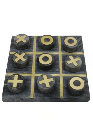 Tic Tac Toe Marble Set - Grey