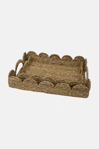 Seagrass Rectangle Scallop Trays