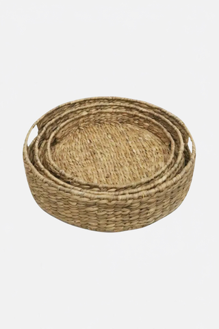 Water Hyacinch Round Trays