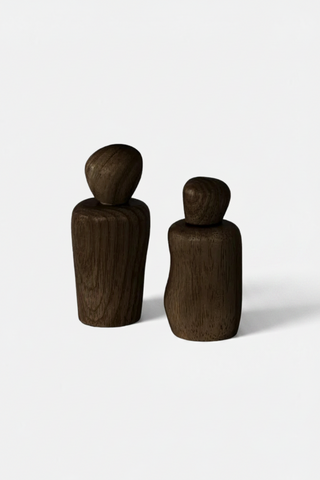 Wavy Salt and Pepper Shaker - Walnut