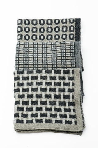 Basento Graphite Washcloths - Set of 3