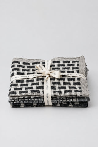 Basento Graphite Washcloths - Set of 3