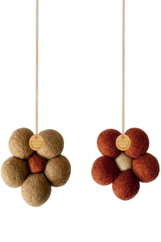 Felt Flower Fresheners - Creamy Caramel