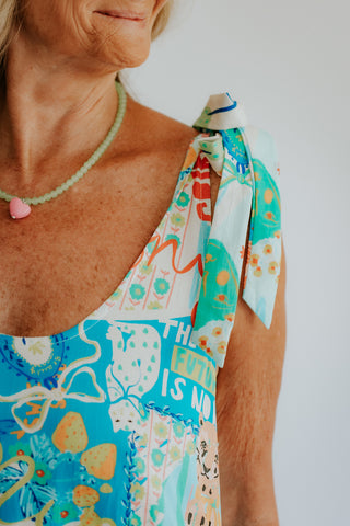 Bonita Shoulder Tie Maxi Dress - Sweet Soul