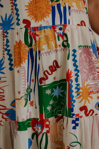 Bonita Shoulder Tie Maxi Dress - Euro Summer