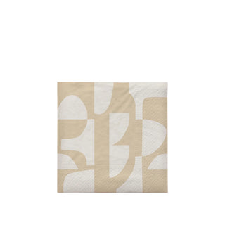 Paper Napkin Lara - Beige/Off White