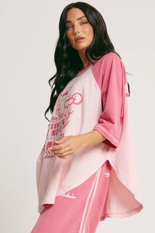The Raglan Margie Tee - Pink