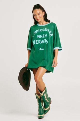 The Very Oversized Overshare Tee - Green