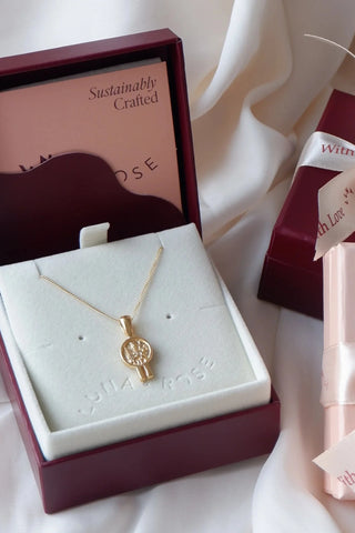 Saint Valentine - Saint of Love Necklace - Gold