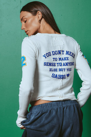 COMING SUNDAY 9PM - The Ten On Repeat Top - Off White