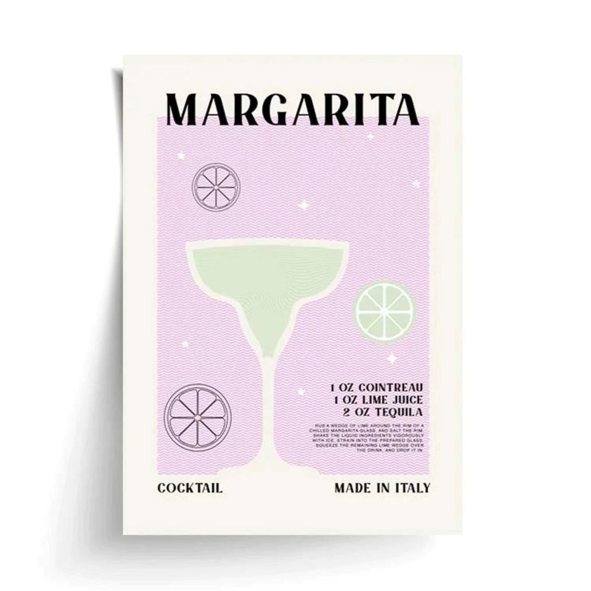 RETRO MARGARITA PRINT A4 - PAPIER HQ – Gathered Collab