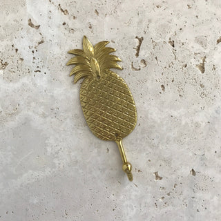 Large Brass Hook - Pineapple