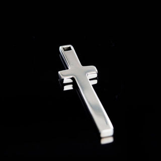 Hoop Pendant Cross - Silver