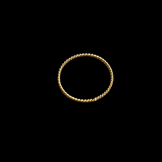 Fine Weave Stacker Ring Gold